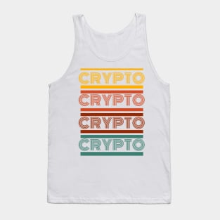 Crypto Retro Vintage Typography Tank Top